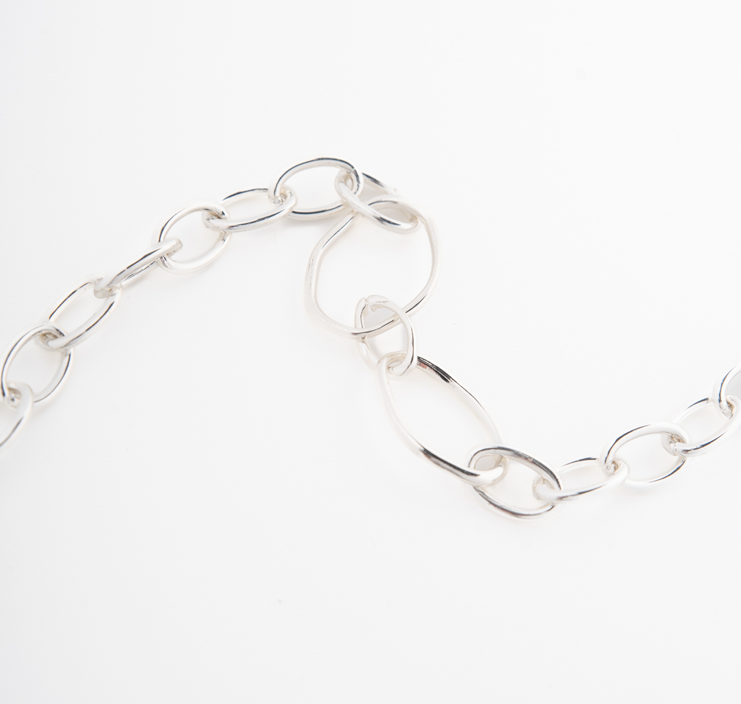 Колье Мармалато, цвет белое серебро #4