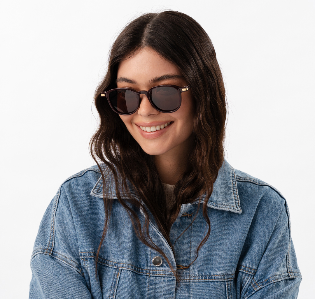 Очки с чехлом Мармалато, цвет винный-золото #2