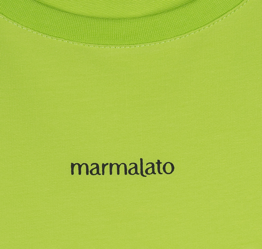 Платье-футболка Мармалато, цвет Неоновый зеленый-черный #5