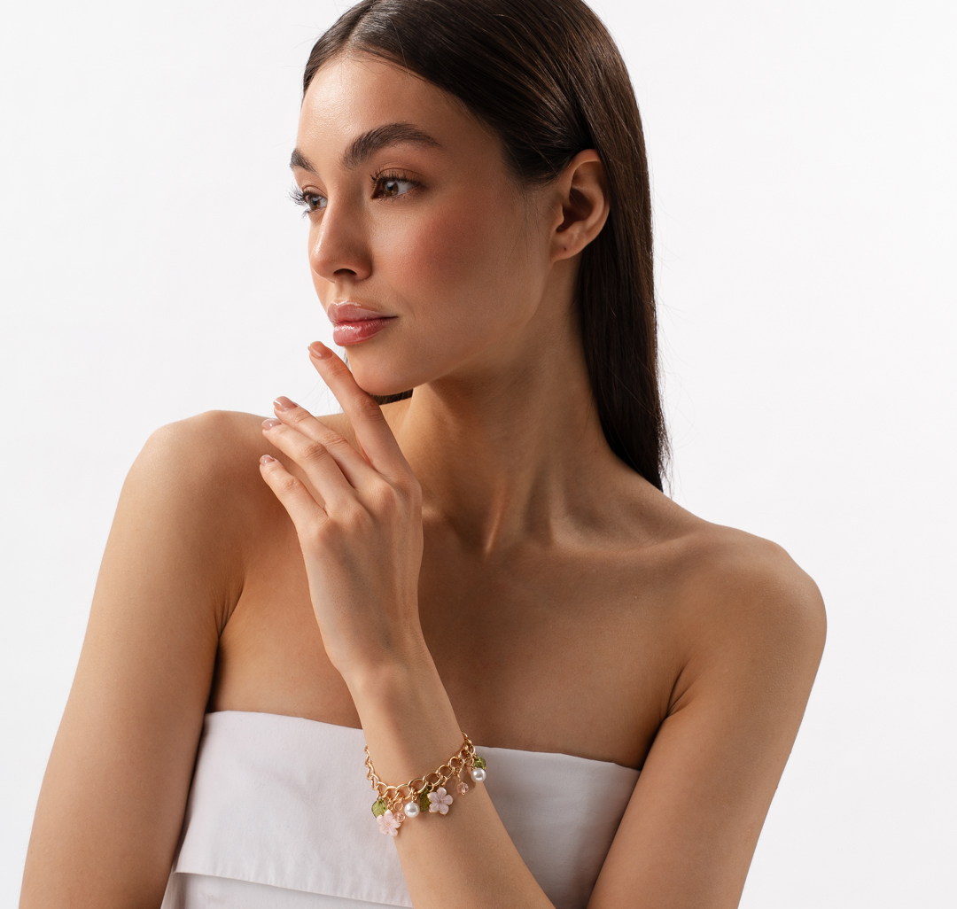 Браслет Мармалато, цвет золото-розовый-мультиколор #2