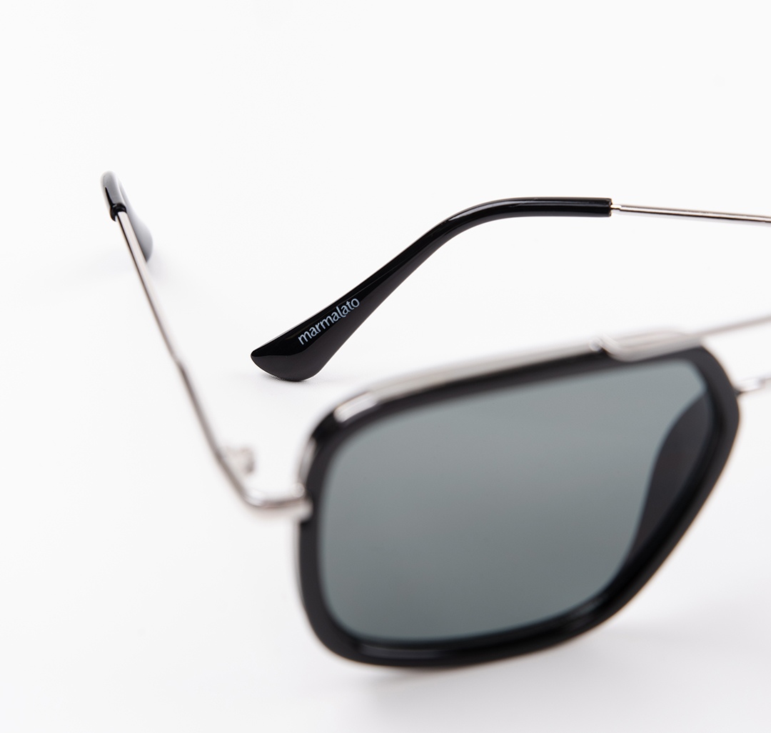 Очки с чехлом Мармалато, цвет черный-серебро #7