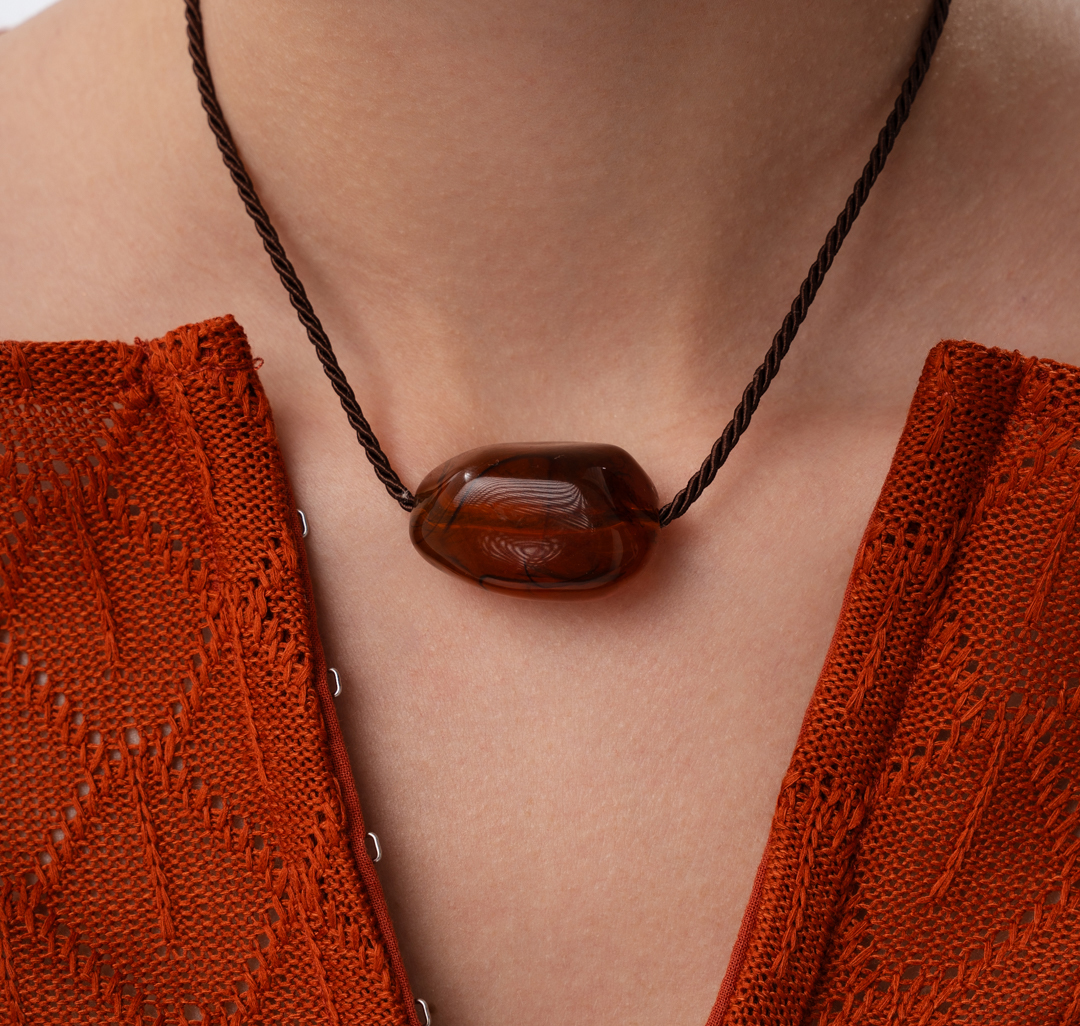 Колье Мармалато, цвет коричневый #2