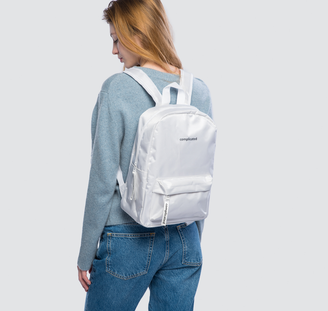 Женский текстильный рюкзак Мармалато, цвет Белый-черный #2