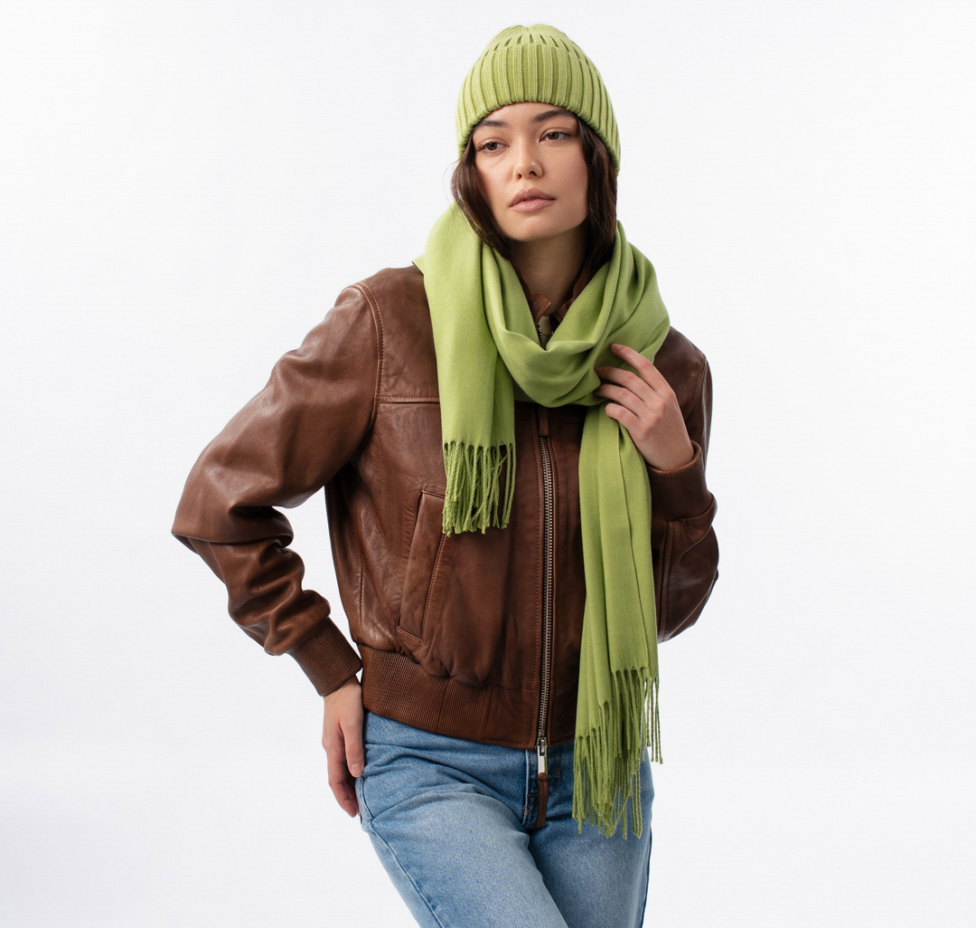 Палантин Мармалато, цвет зеленый #1