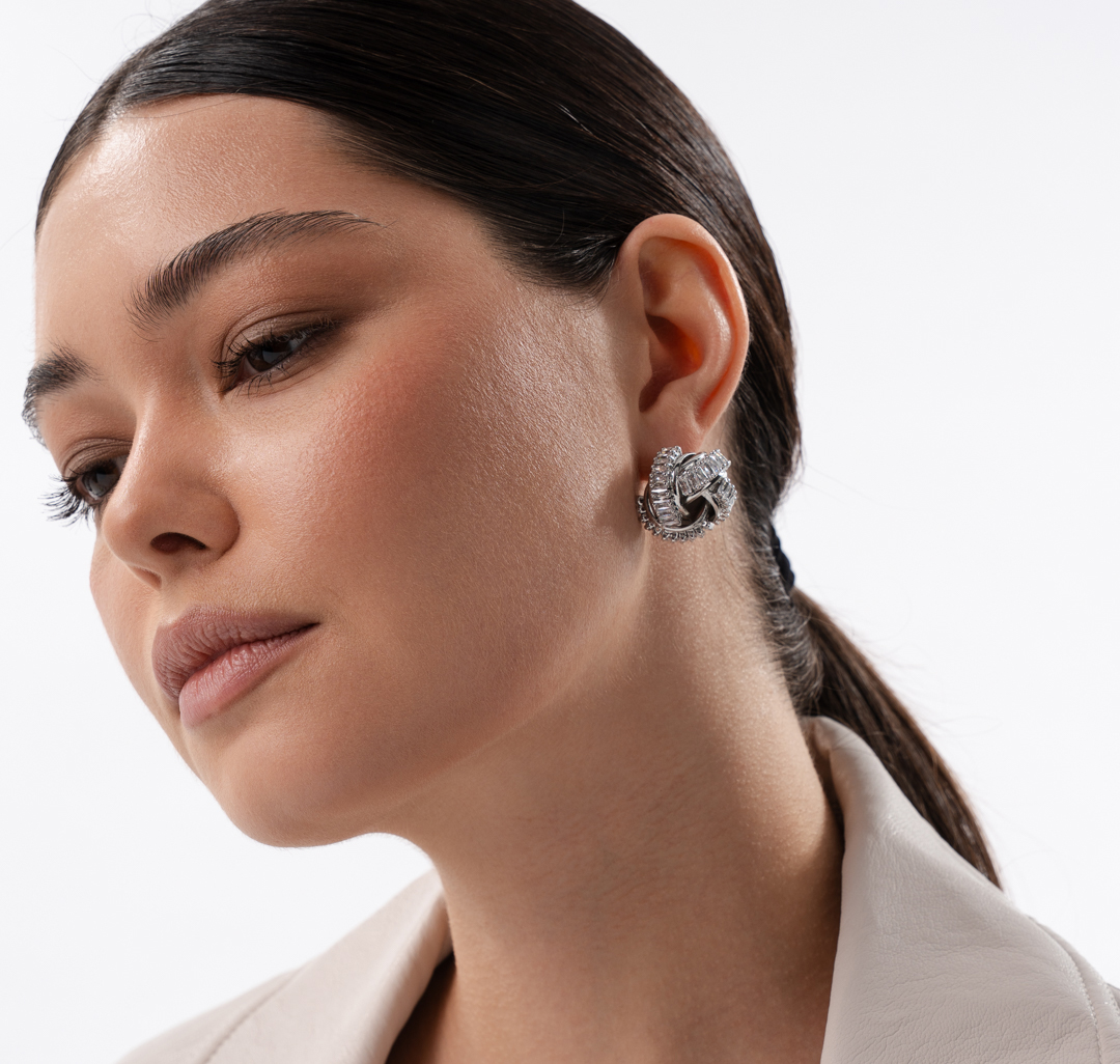 Серьги Мармалато, цвет серебро-прозрачный #2