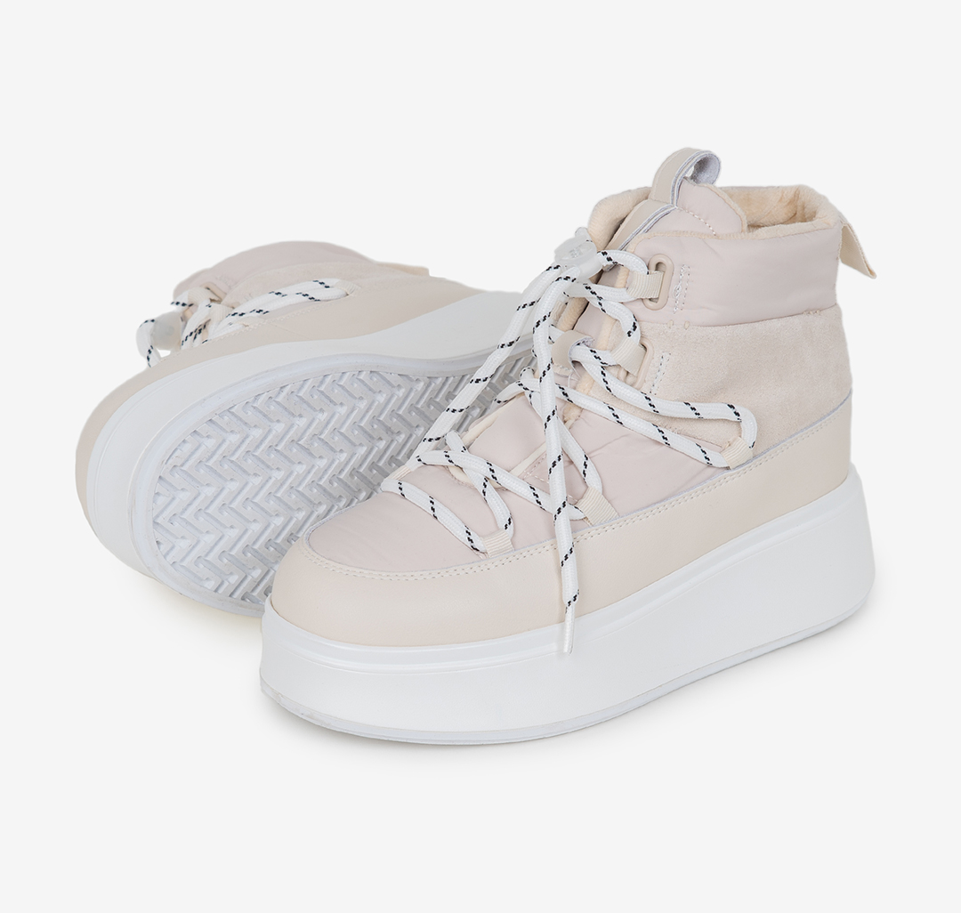 Дутыши Мармалато, цвет Молочный-бежевый-черный #3