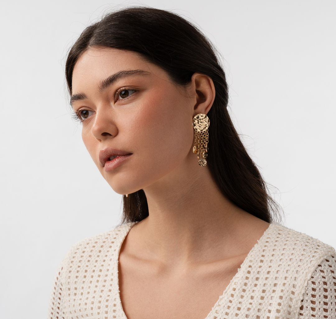 Серьги Мармалато, цвет золото #3