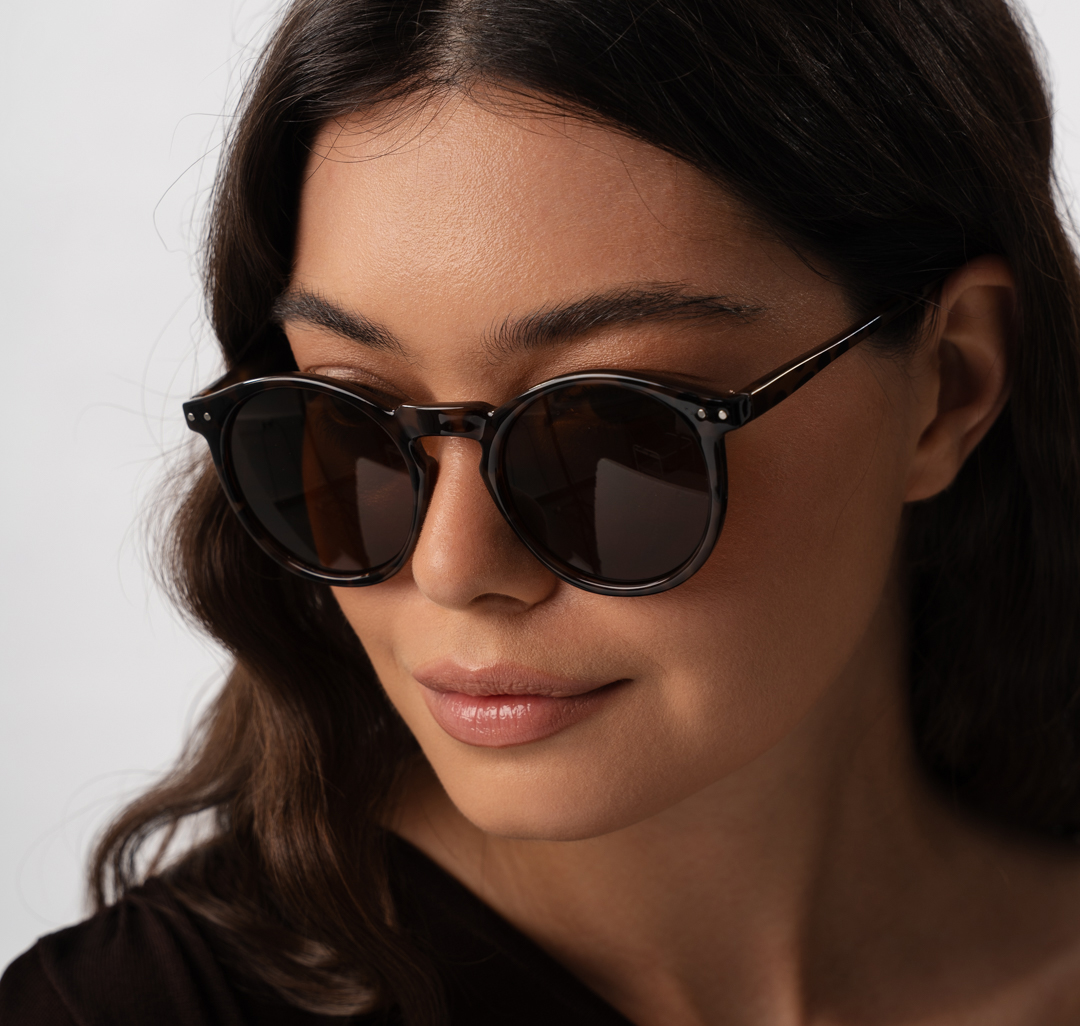 Очки с чехлом Мармалато, цвет коричневый-черный-серебро #2