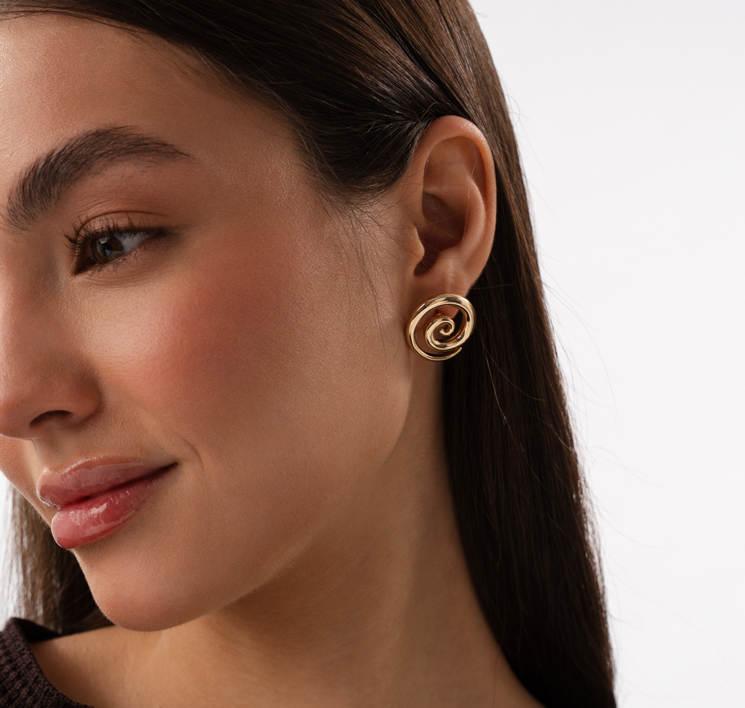 Серьги Мармалато, цвет золото #1