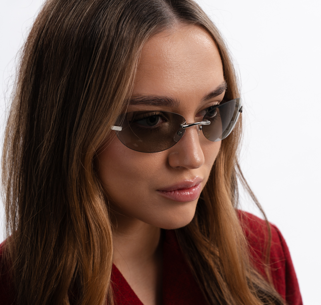 Очки с чехлом Мармалато, цвет Прозрачный-серебро #1