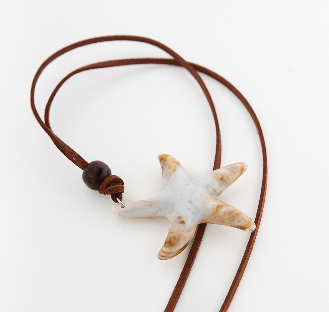 Колье Мармалато, цвет коричневый-бежевый #4