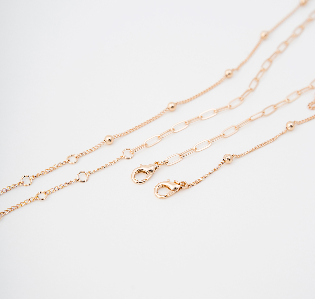 Набор колье (2 шт) Мармалато, цвет золото-жемчуг #4