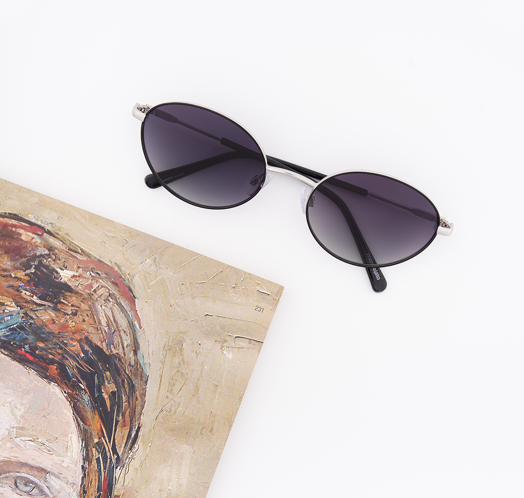 Очки солнцезащитные с поляризацией черные-СЕРЕБРО Мармалато, цвет Черный-серебро #3