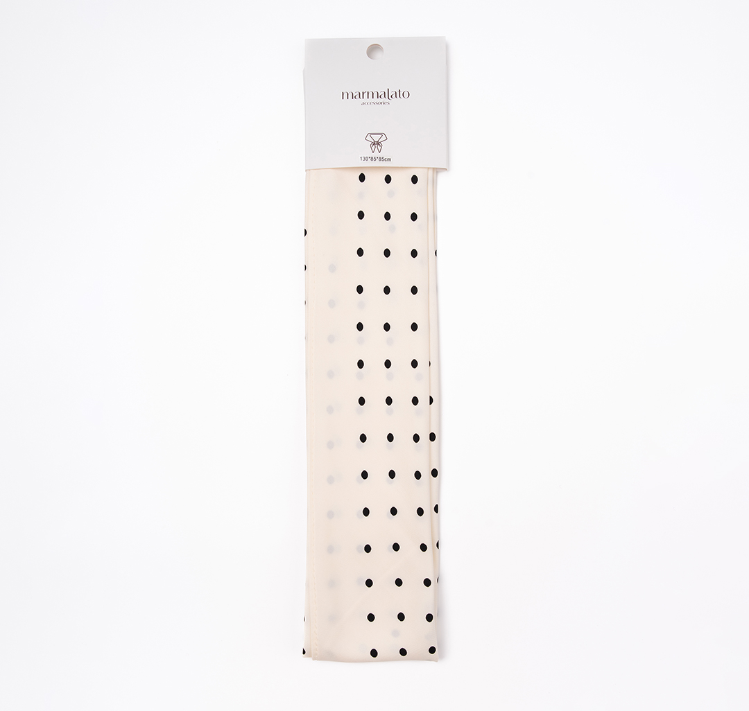 Платок Мармалато, цвет молочный-черный #6