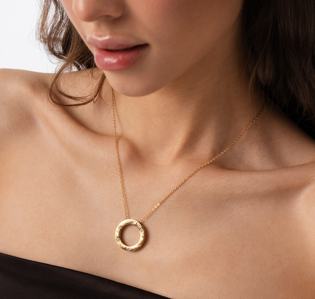 Колье Мармалато, цвет Золото-прозрачный #5