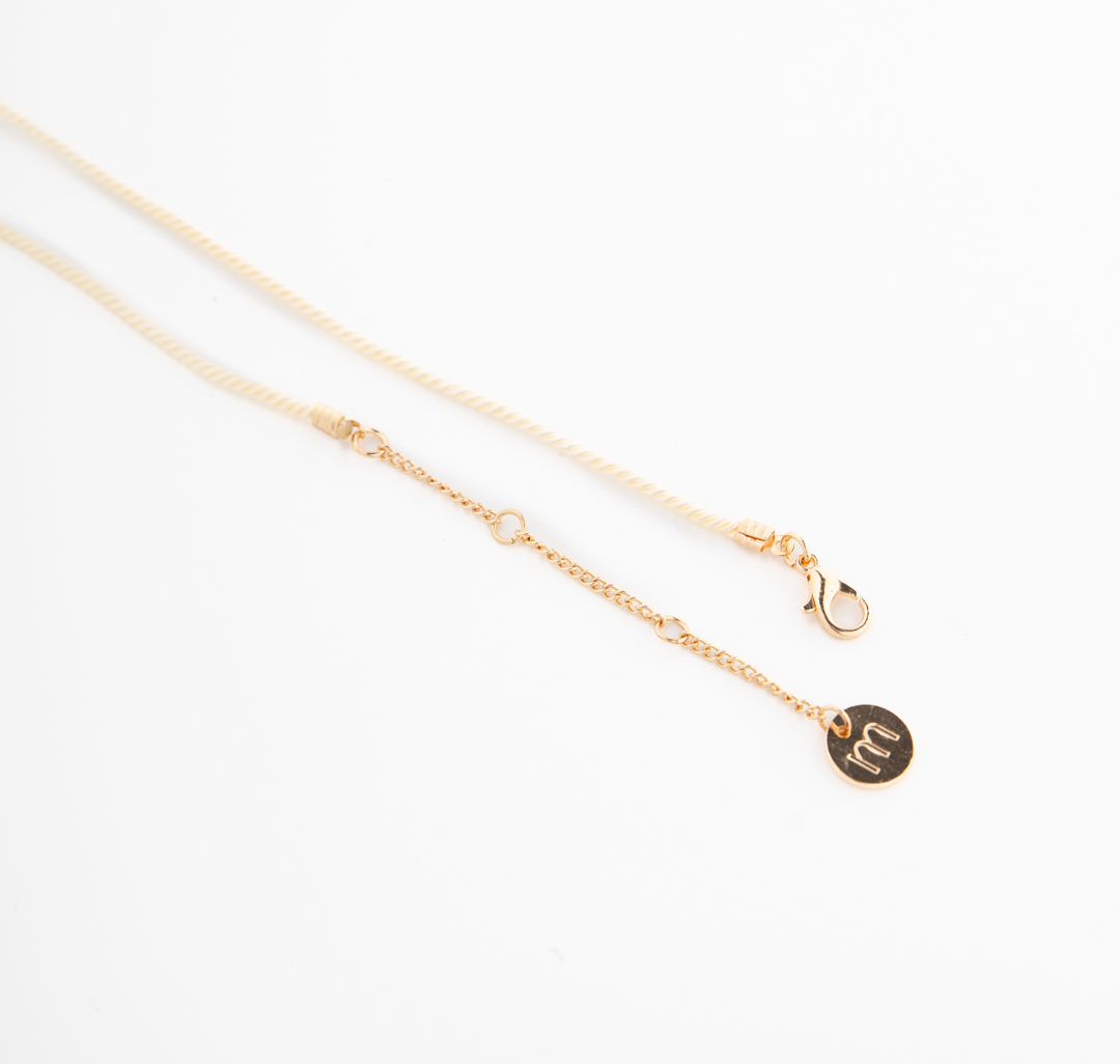 Колье Мармалато, цвет молочный-бежевый #6