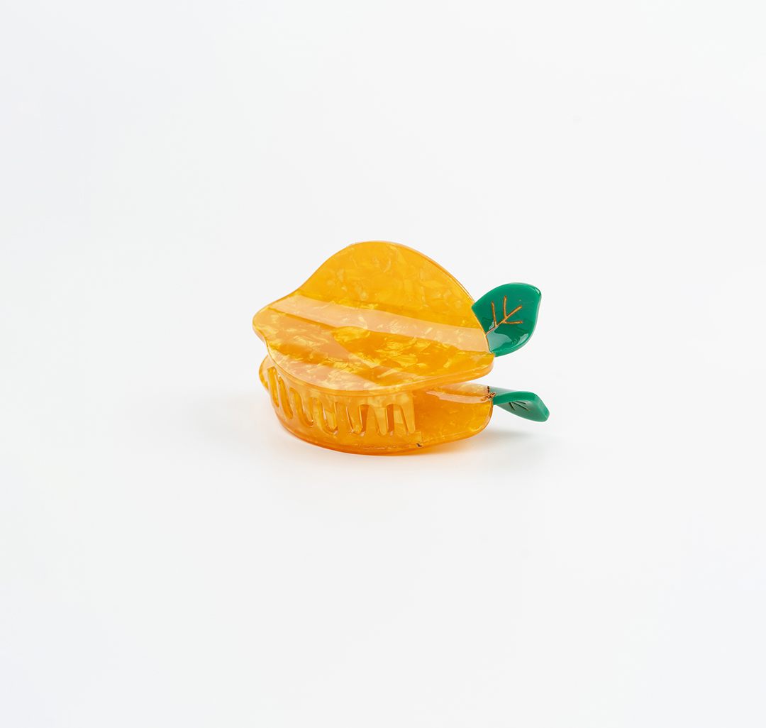 Заколка-краб Мармалато, цвет желтый-зеленый #3