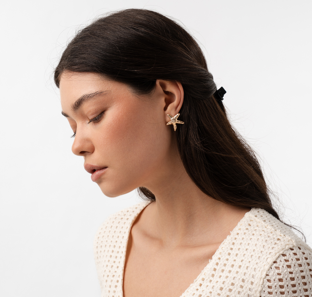 Серьги Мармалато, цвет золото #2