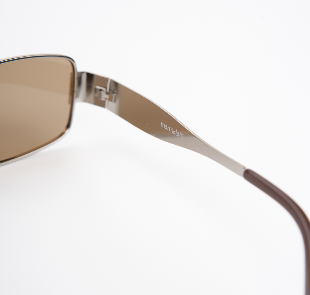 Очки солнцезащитные с поляризацией бежевые-серебро Мармалато, цвет бежевый-серебро #7