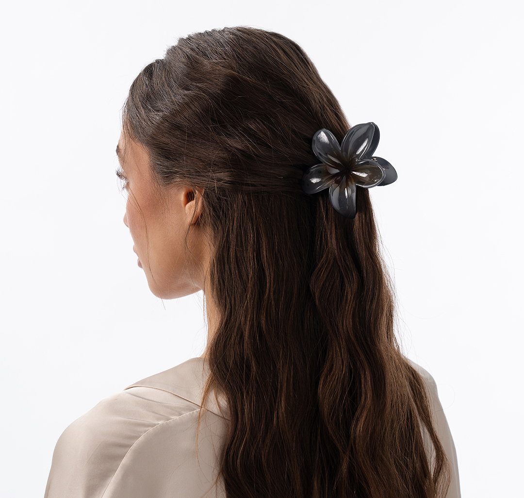 Заколка-краб Мармалато, цвет серый-коричневый #4