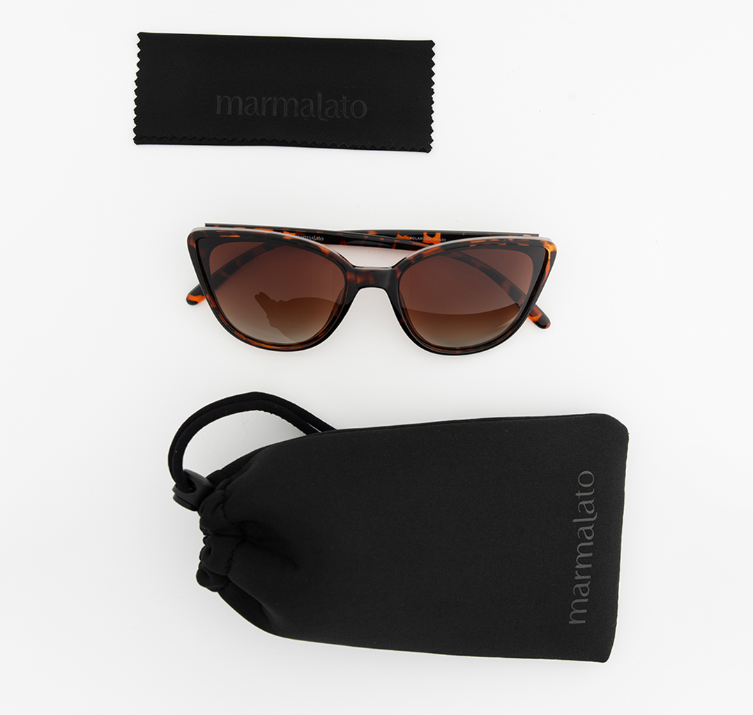 Очки с чехлом Мармалато, цвет коричневый-черный #7