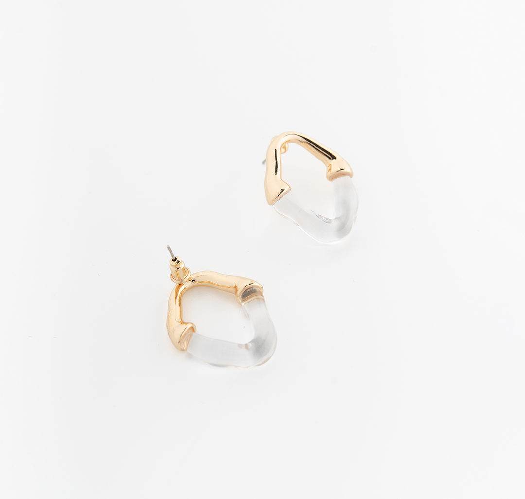 Серьги Мармалато, цвет золото-прозрачный #4