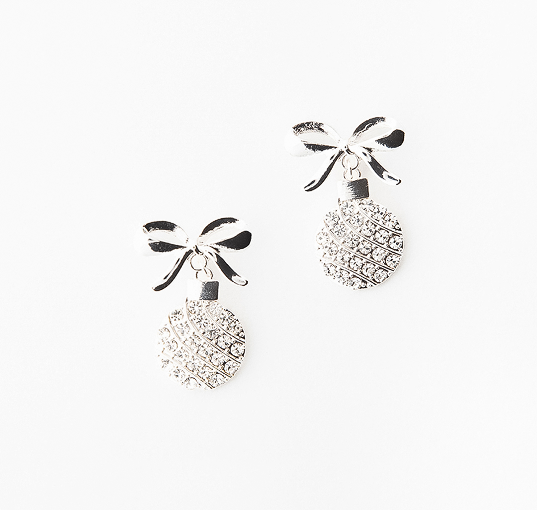 Серьги Мармалато, цвет белое серебро-прозрачный #1