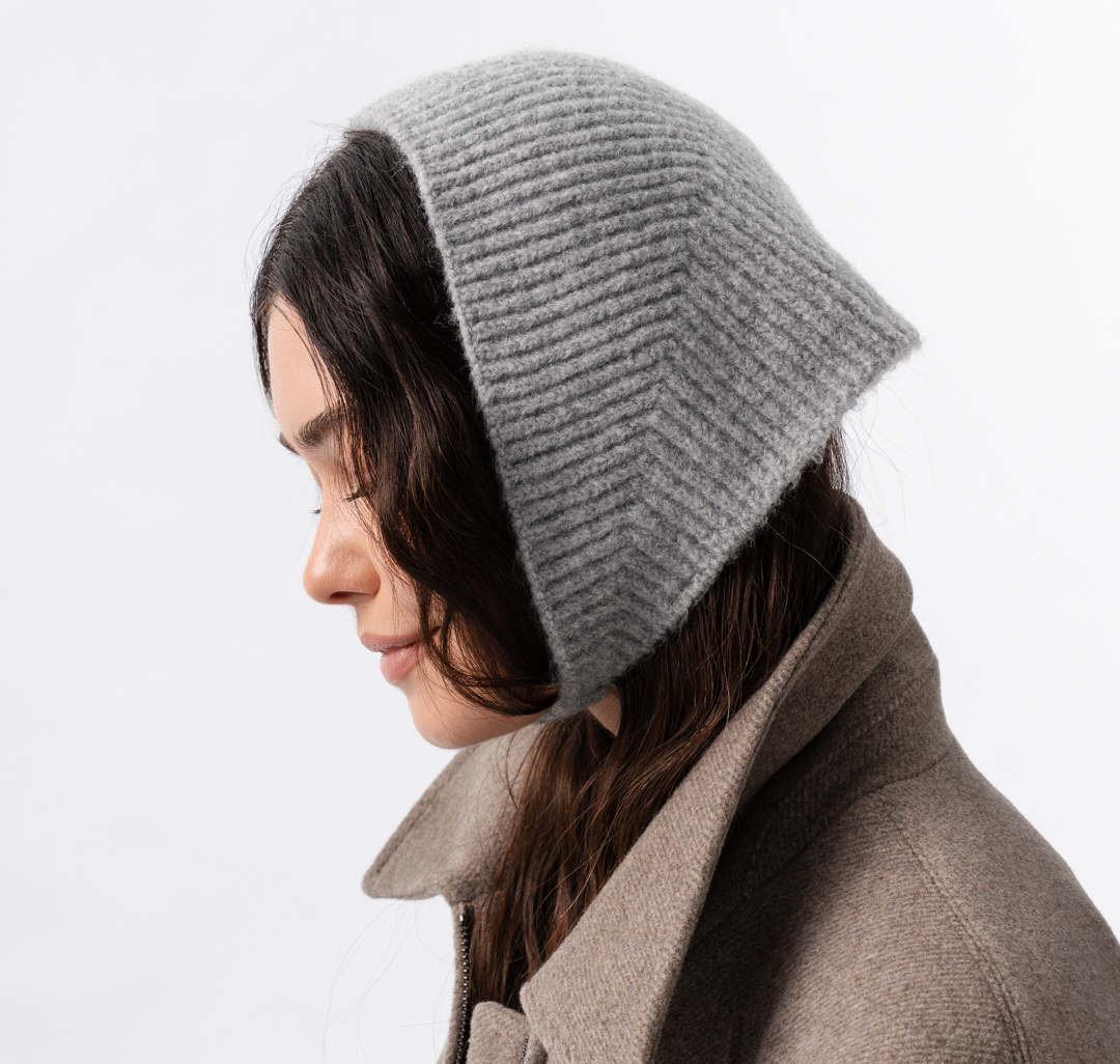 Повязка на голову Мармалато, цвет светло-серый #2