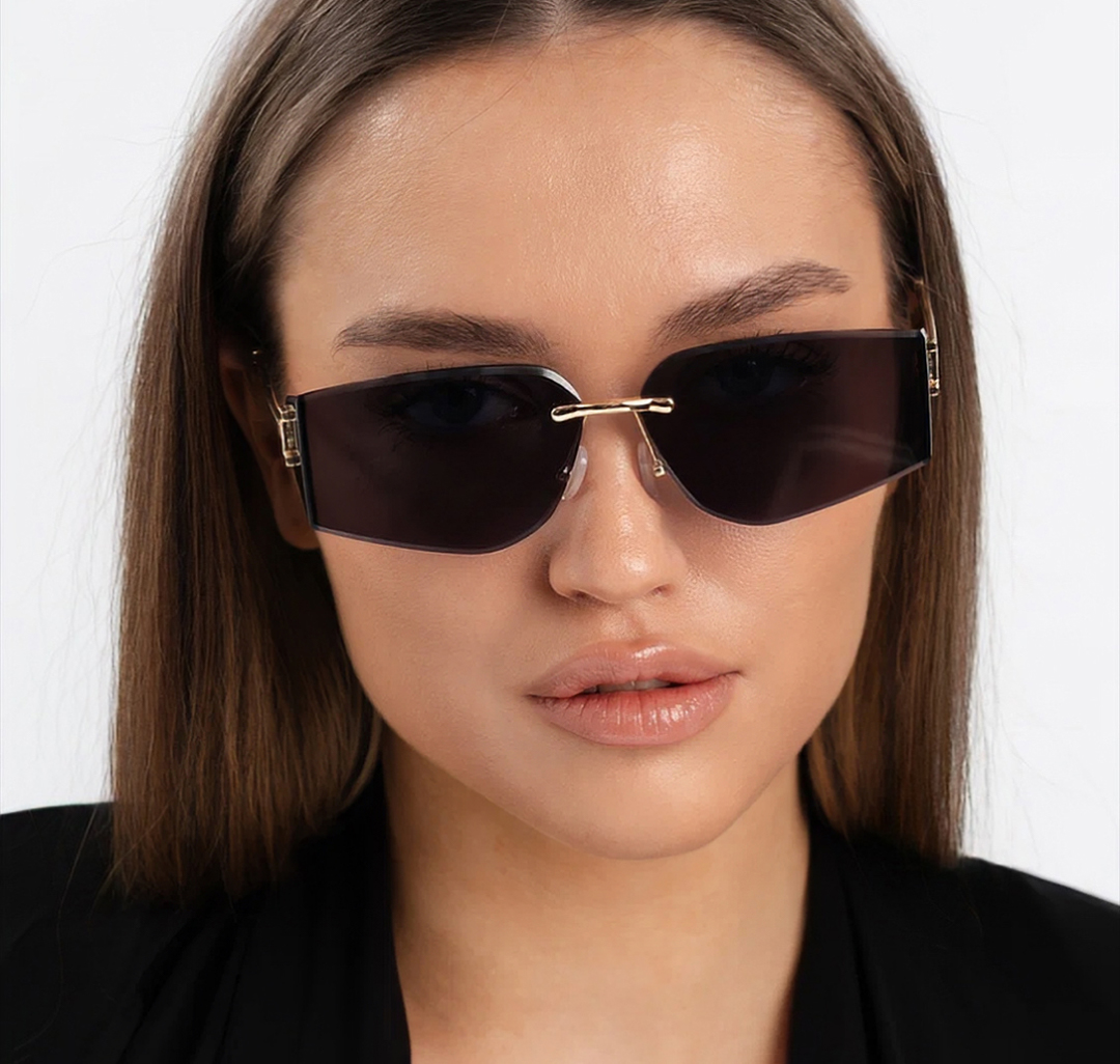 Очки с чехлом Мармалато, цвет черный-золото #2