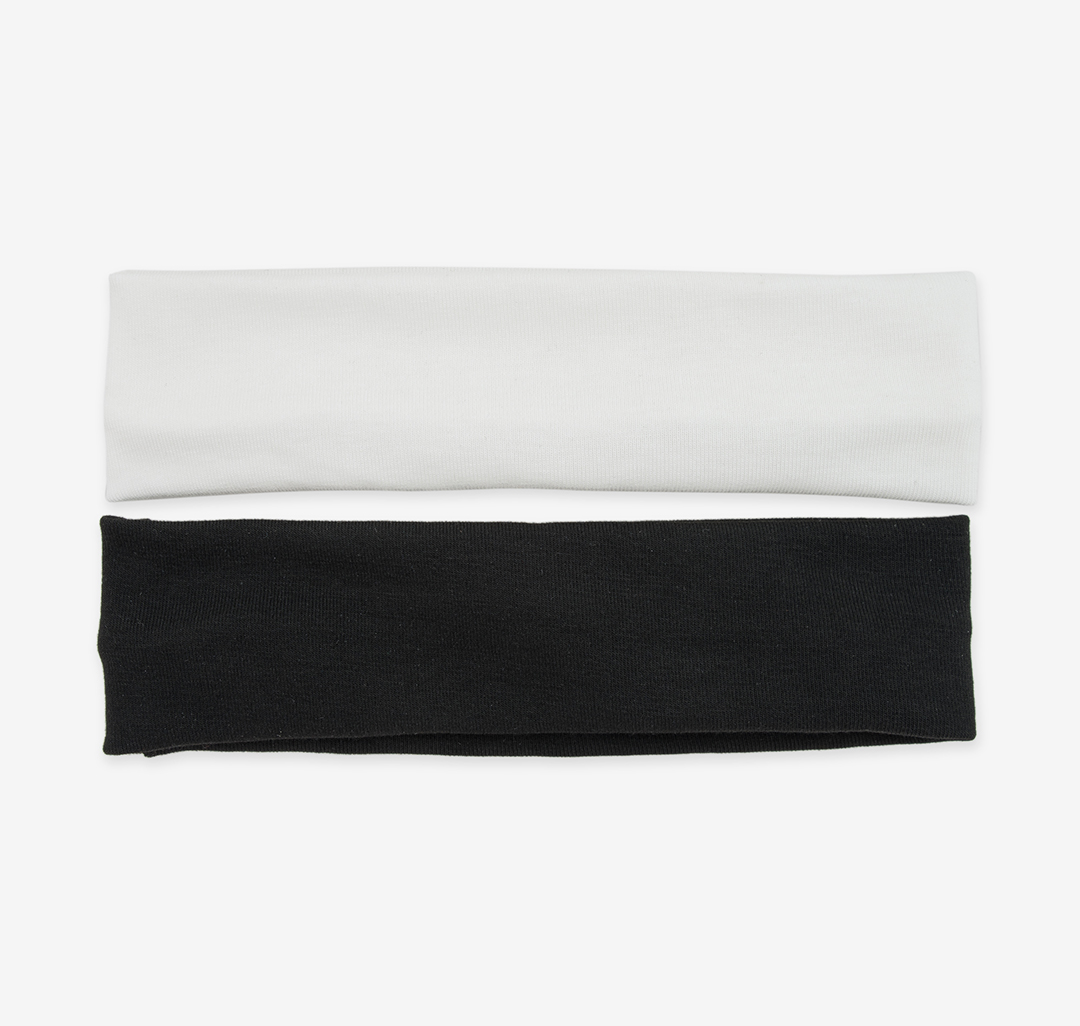 Набор повязок для волос Мармалато, цвет Черный-белый #1