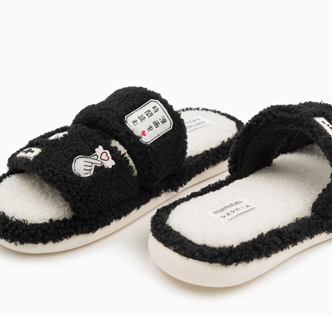 Домашние тапочки Мармалато, цвет Черный-разноцветный #3