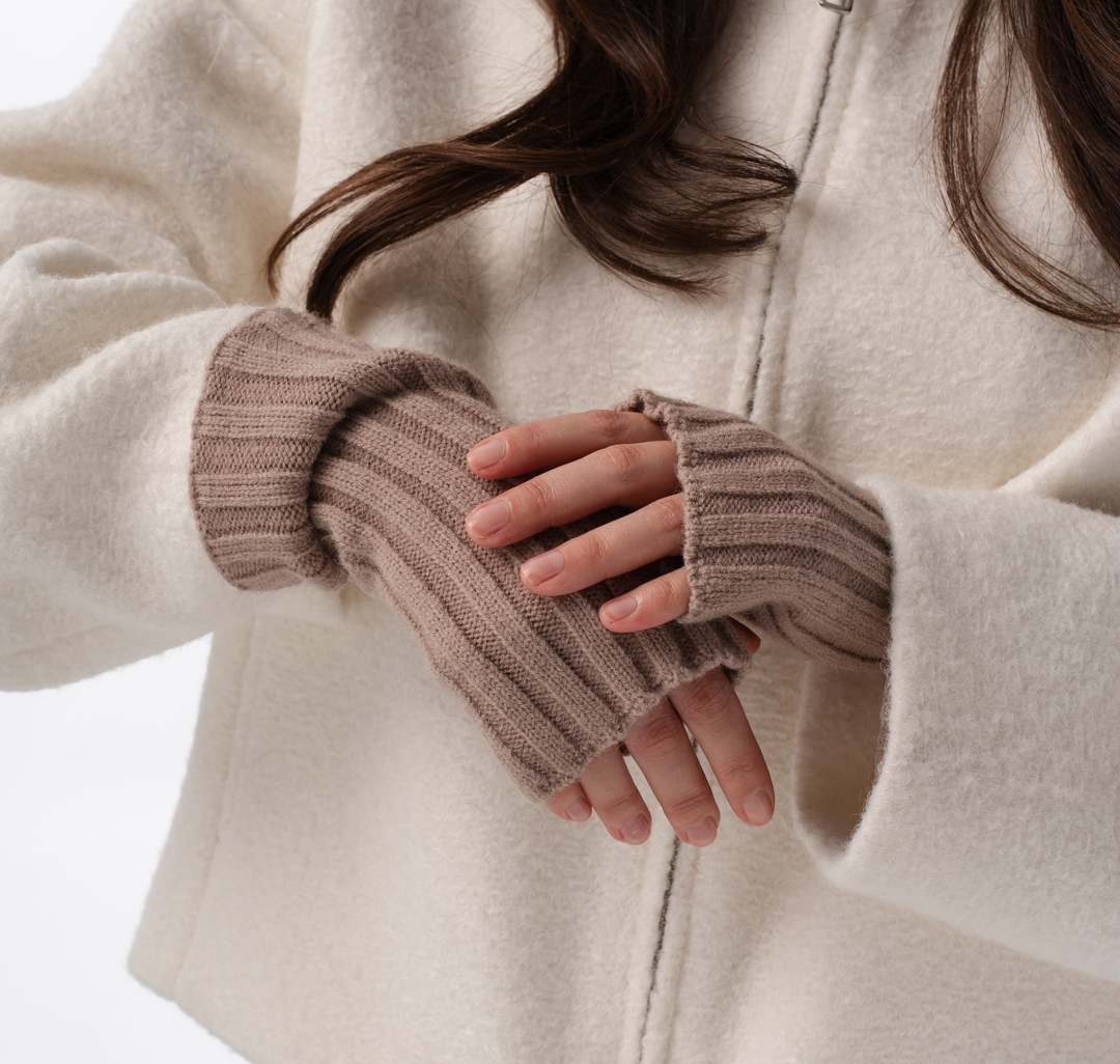 Митенки Мармалато, цвет темно-бежевый #4