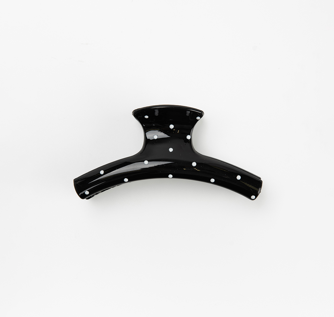 Заколка-краб Мармалато, цвет черный-белый #3