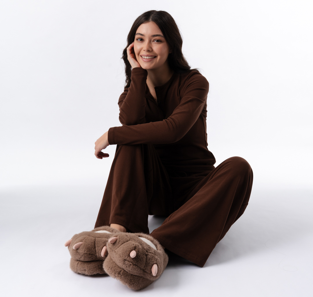 Домашние тапочки Мармалато, цвет Бежевый-розовый #9