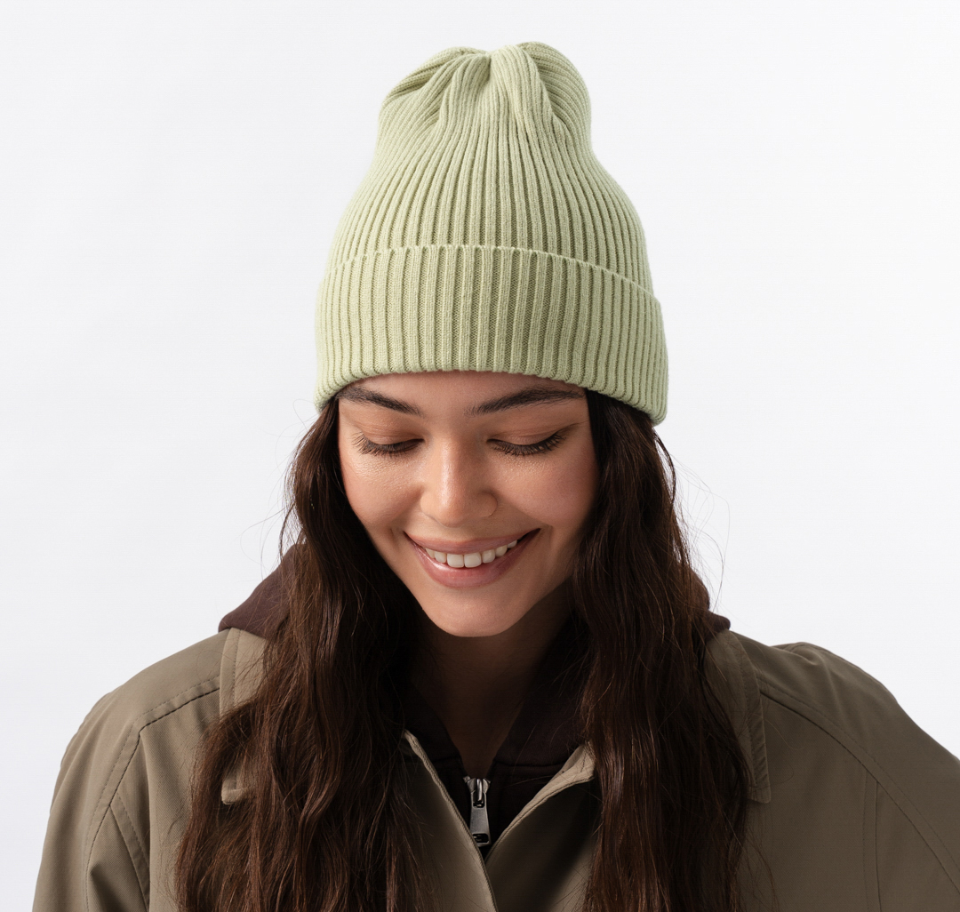 Шапка Мармалато, цвет светло-оливковый #4