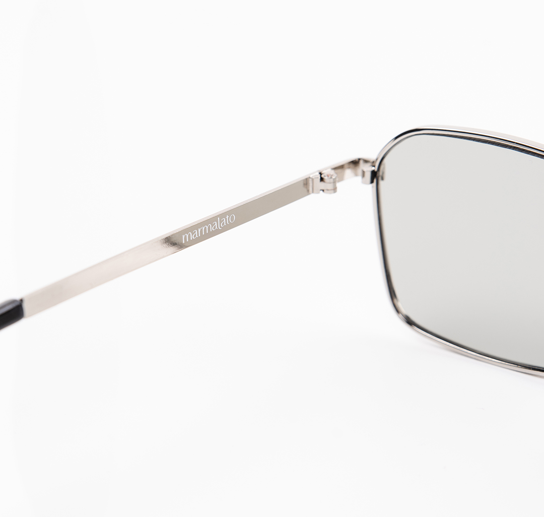 Очки с чехлом Мармалато, цвет серебро-серый-черный #7