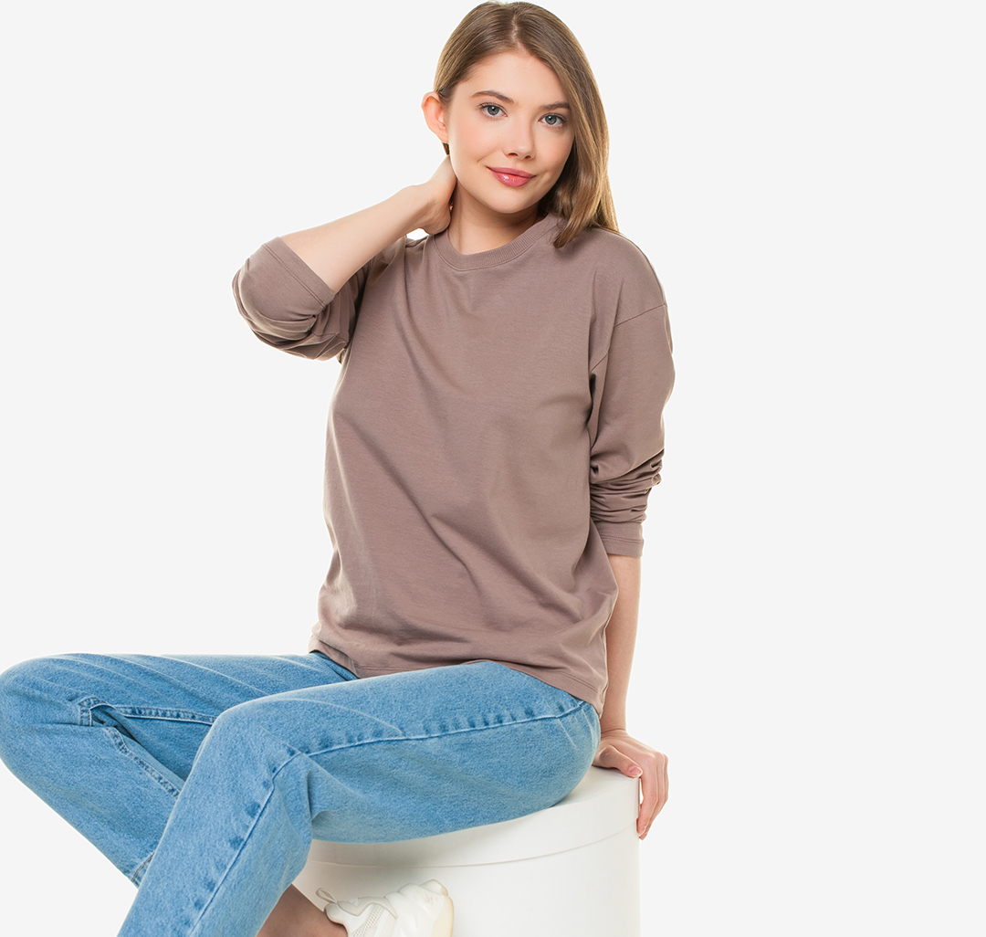 Лонгслив Мармалато, цвет Кофейный #5