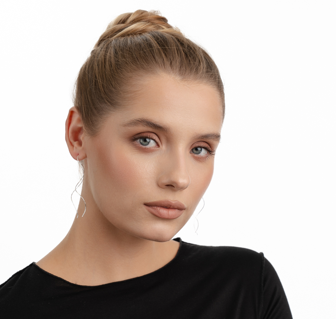 Серьги Мармалато, цвет Белое серебро #3