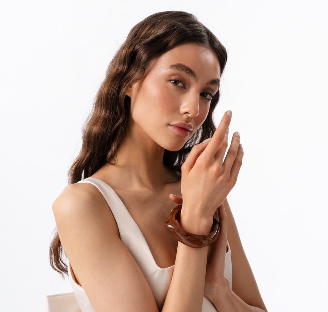 Браслет Мармалато, цвет Темно-коричневый-коричневый #2