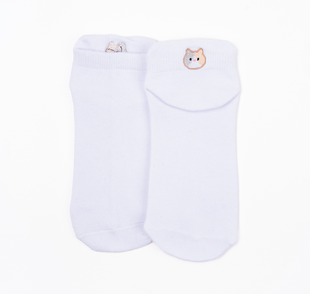 Носки (1 пара) Мармалато, цвет белый-оранжевый-разноцветный #3