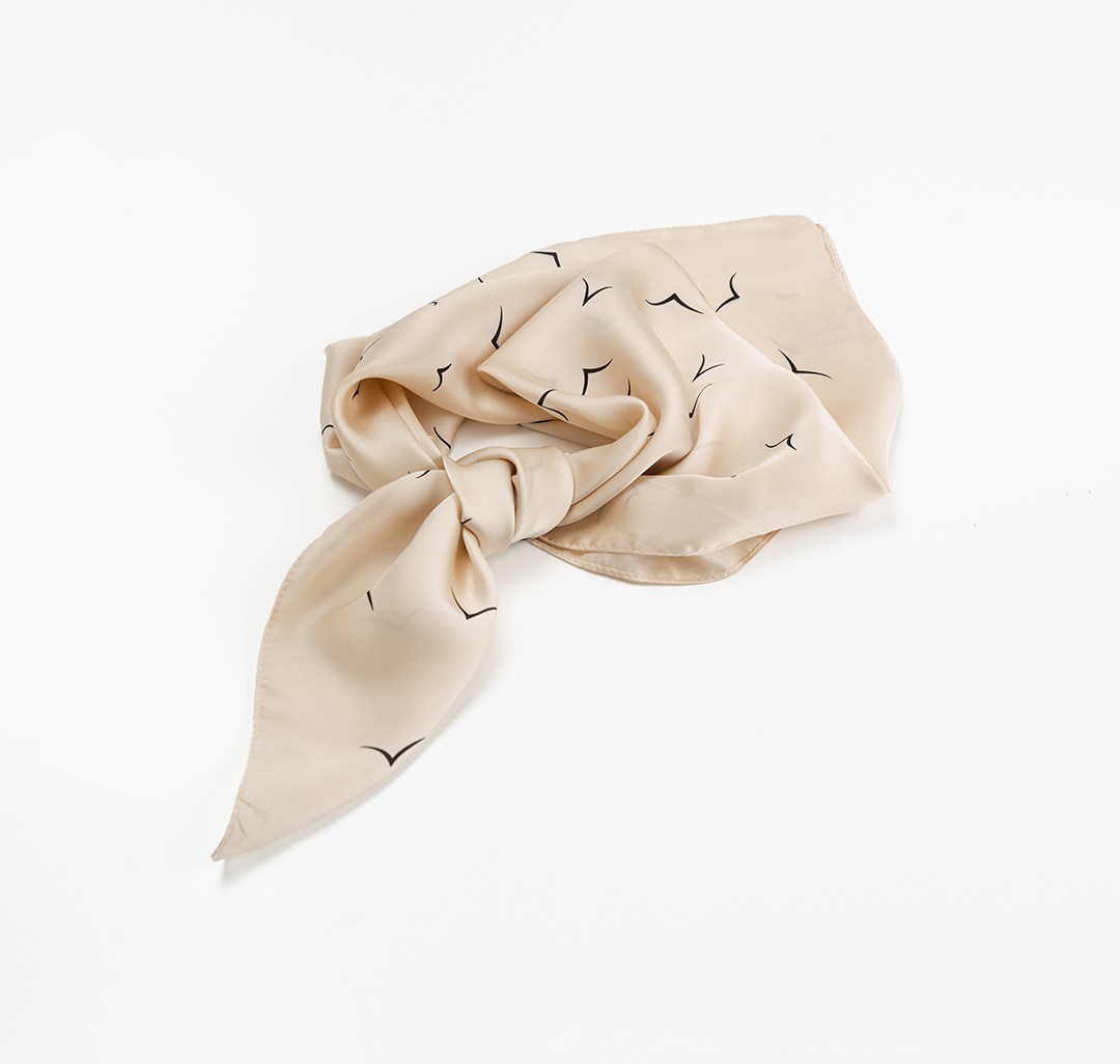 Платок Мармалато, цвет бежевый-черный #4