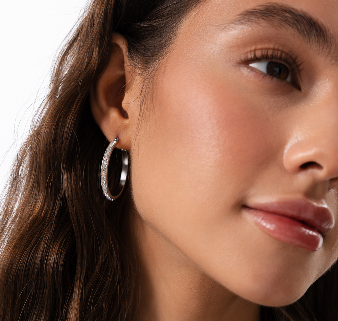 Серьги Мармалато, цвет Серебро-белый-прозрачный #4