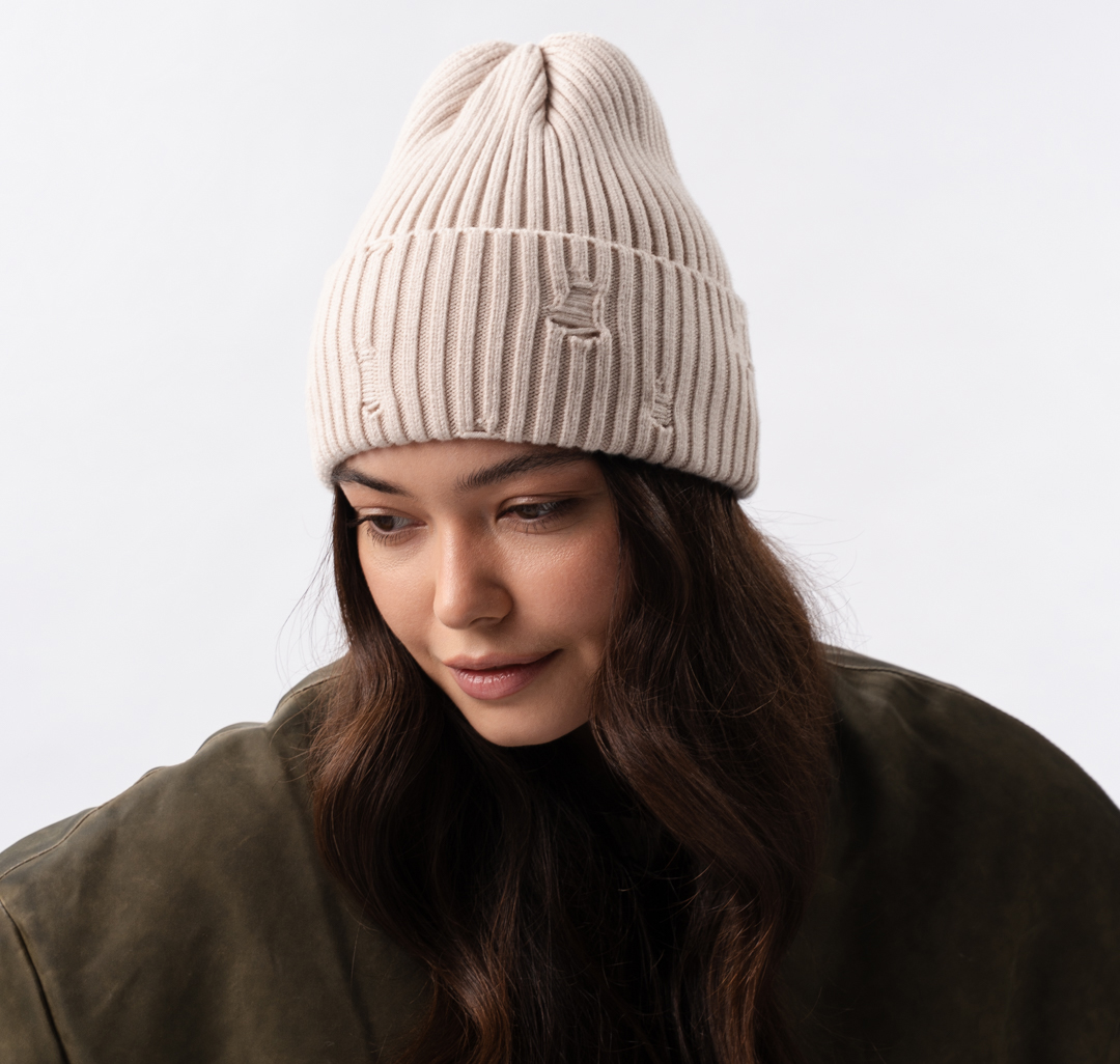 Шапка Мармалато, цвет светло-бежевый #1