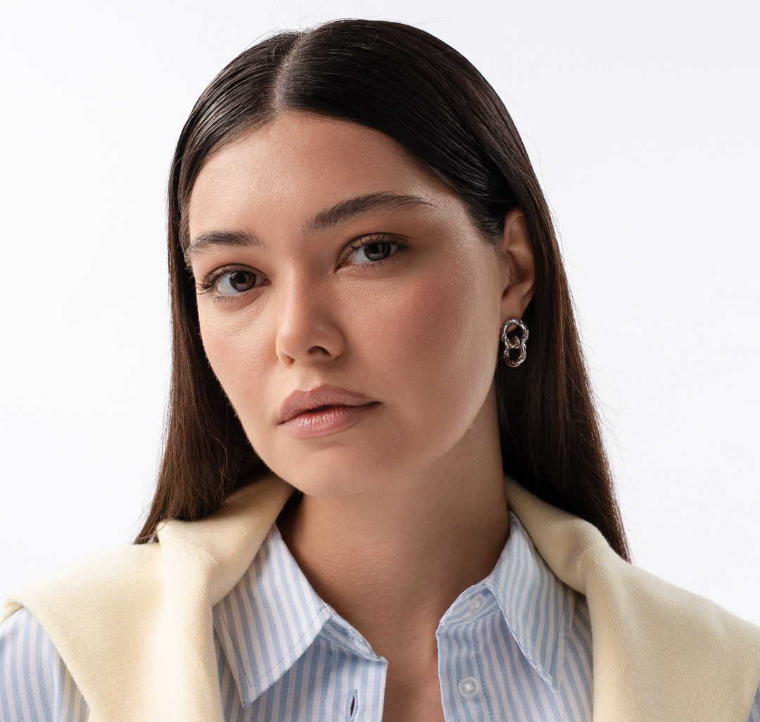 Серьги Мармалато, цвет серебро #3