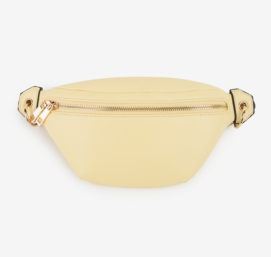 Женская поясная кожаная сумка Мармалато, цвет Желтый #1