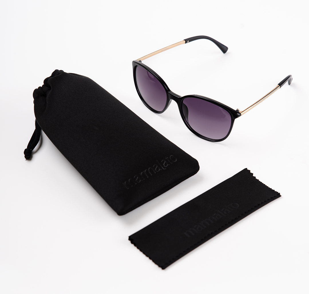 Очки с чехлом Мармалато, цвет Черный-золото #7