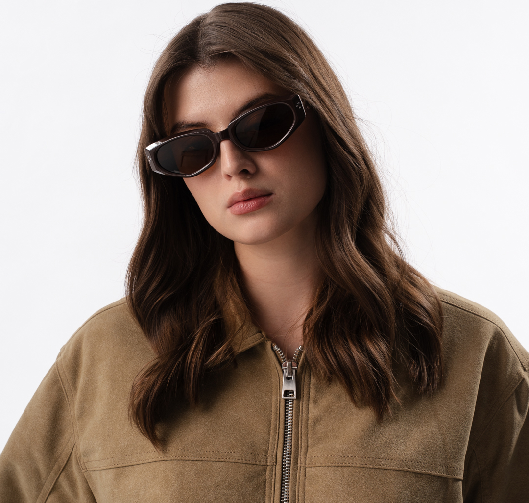 Очки с чехлом Мармалато, цвет коричневый-серебро #1