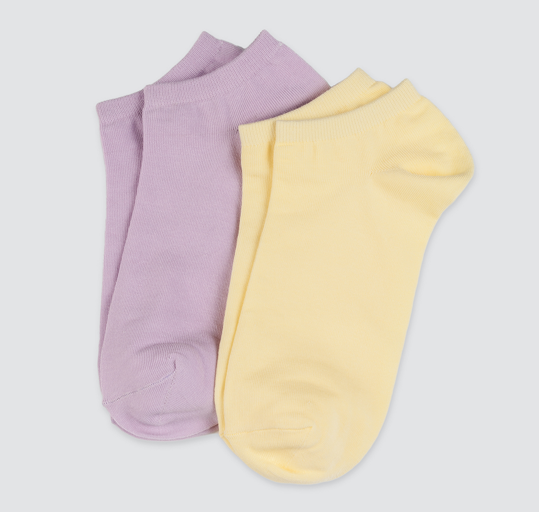 Набор носков (2 шт) Мармалато, цвет Желтый-лиловый #1