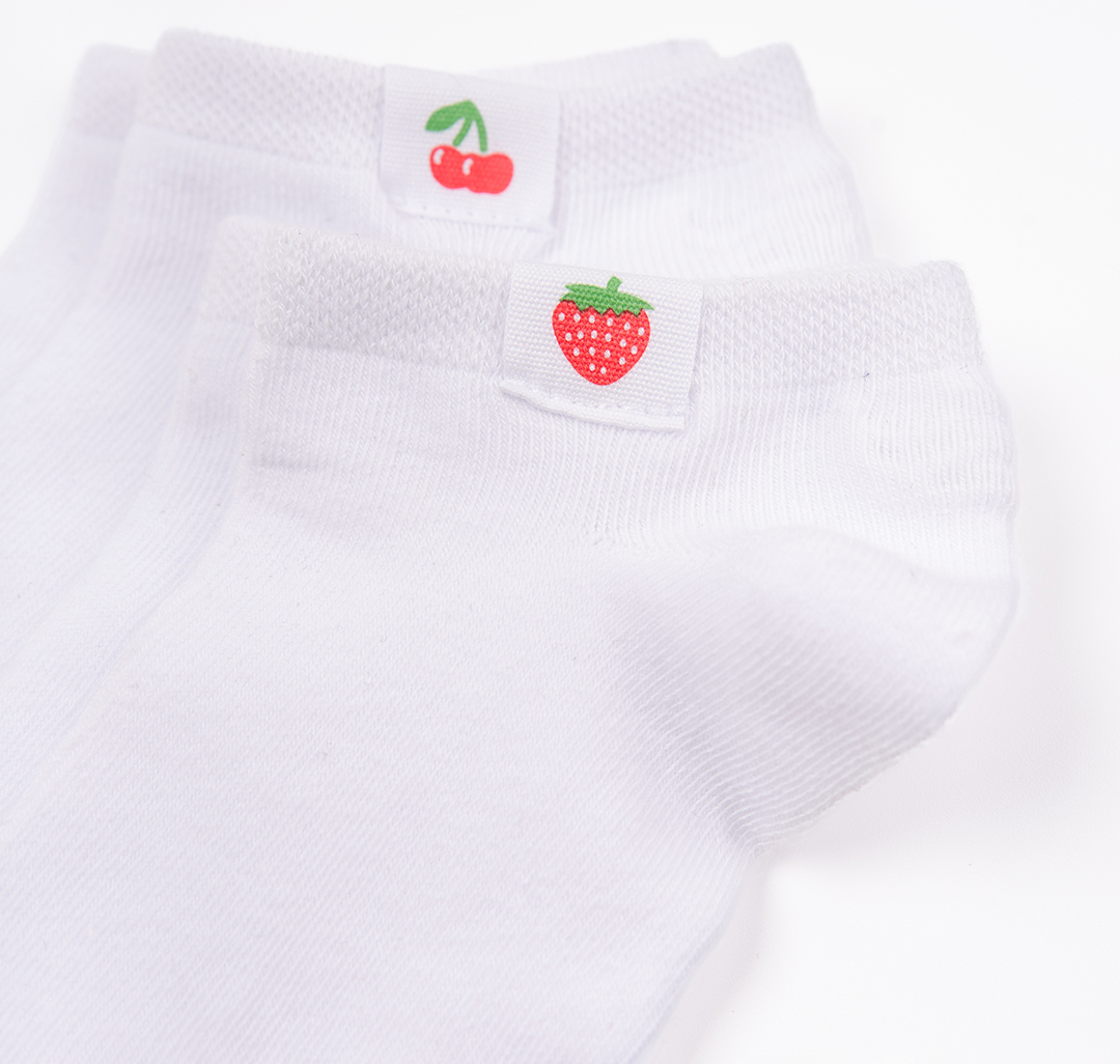 Носки (2 пары) Мармалато, цвет белый-красный-зеленый #4