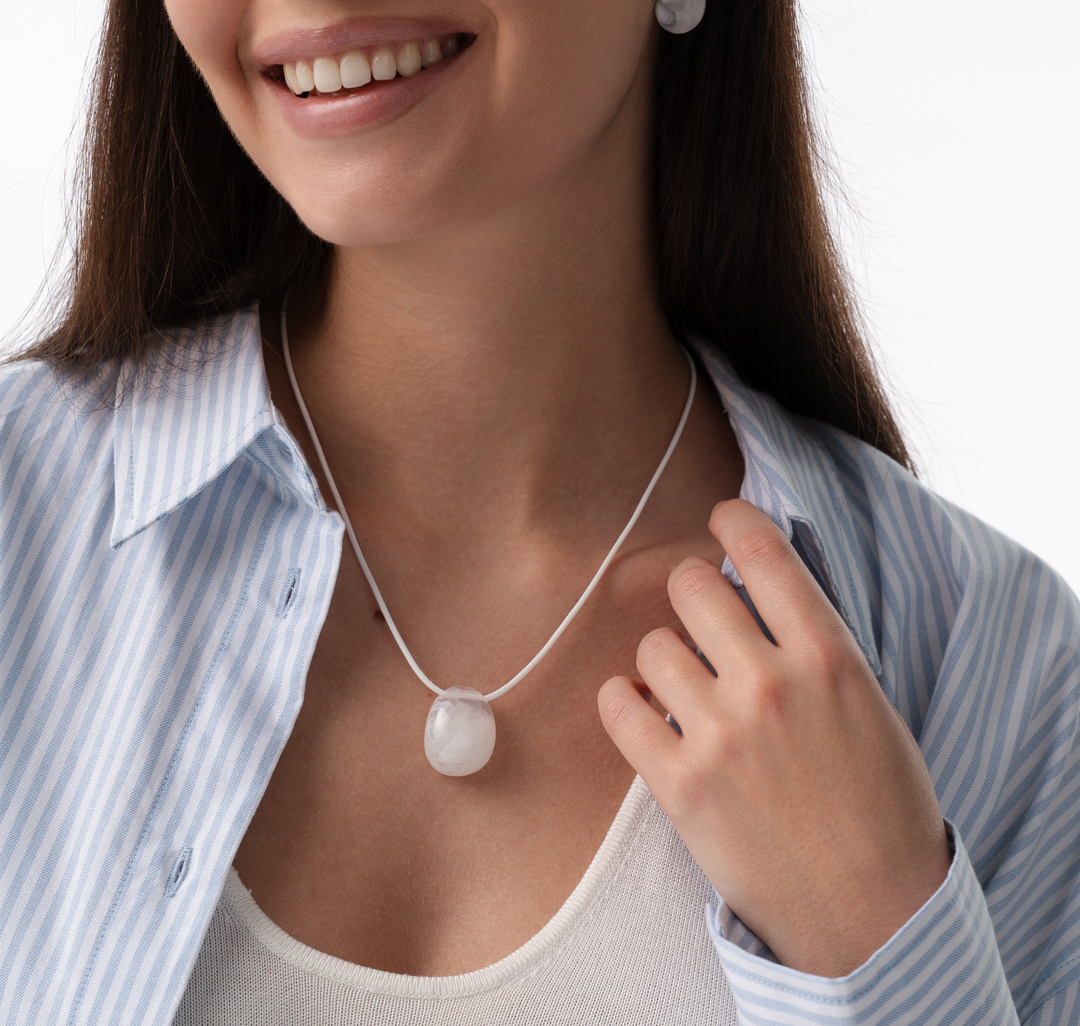 Колье Мармалато, цвет молочный-золото #1